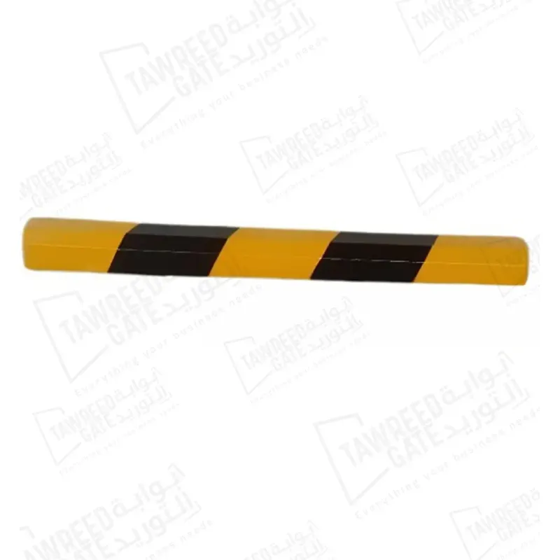 حواجز مواقف سيارات خرسانية مطلية لون اصفر واسود طول 180سم عرض 20سم ارتفاع 15سم