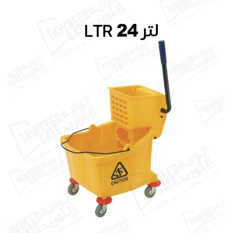 دلو ممسحة مع رينجر سعة 24 لتر
