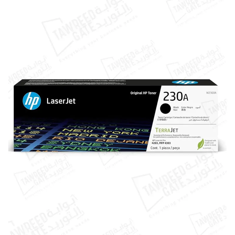 عبوة حبر اتش بي ليزرجيت (W2300A)  230A أسود