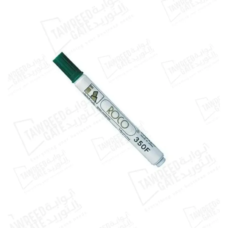 روكو F350 قلم ماركر ثابت 1-5 مم رأس مشطوف (RQ-29024) أخضر (الباكيت 12 قطعة)