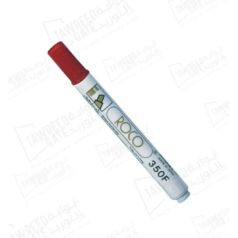 روكو F350 قلم ماركر ثابت 1-5 مم رأس مشطوف (RQ-29025) أحمر (الباكيت 12 قطعة)