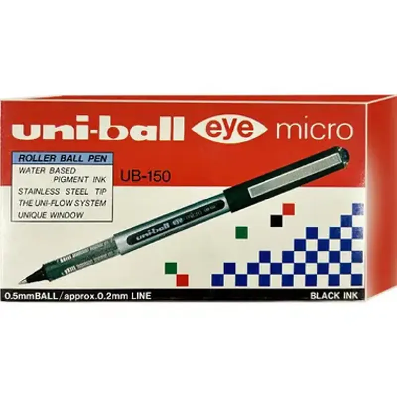 UM-150 0.7 أسود (عبوة من 12 قطعة) قلم حبر جاف